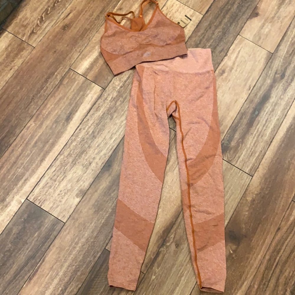 PINK leggings XS & sports bra S